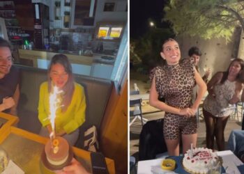 Rebecca Staffelli festeggia 26 anni con gli amici e il fidanzato