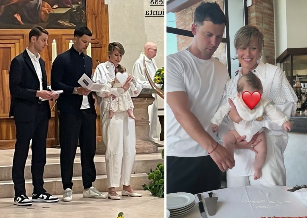 Federica Pellegrini e il marito Matteo Giunta battezzano la piccola Matilda: le foto di cerimonia e festa Federica Pellegrini e il marito Matteo Giunta battezzano la piccola Matilda: le foto di cerimonia e festa