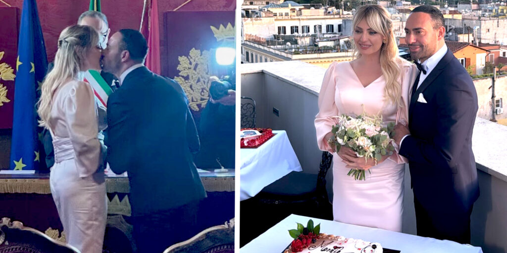 L’ex Miss Italia Manila Nazzaro ha sposato il ballerino Stefano Oradei: le immagini