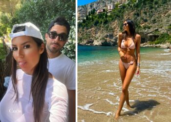 Elisabetta Gregoraci vola in Costa Azzurra per un weekend d'amore con Giulio Fratini