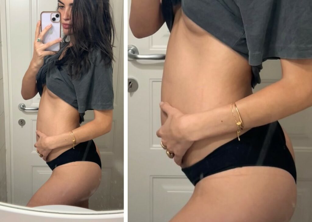 Sara Barbieri, incinta di Fabrizio Corona, mostra il pancino crescere: lo scatto al terzo mese di gravidanza