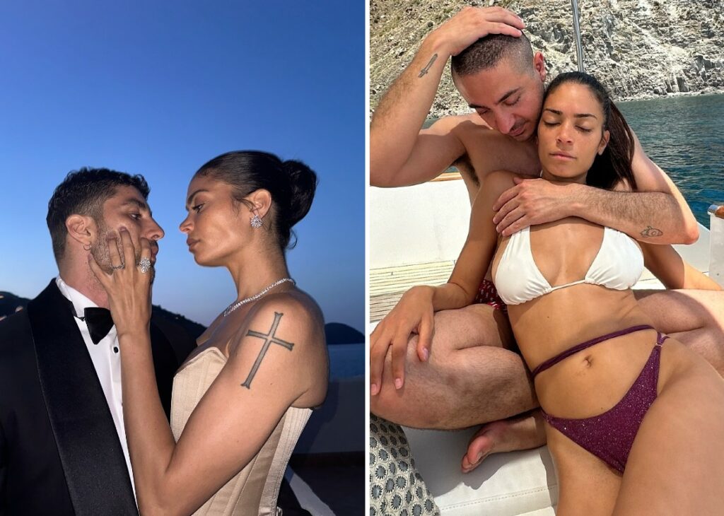 Elodie e Andrea Iannone tra le coppie più vip alle nozze della Leotta: poi qualche giorno insieme nel mare siciliano, foto