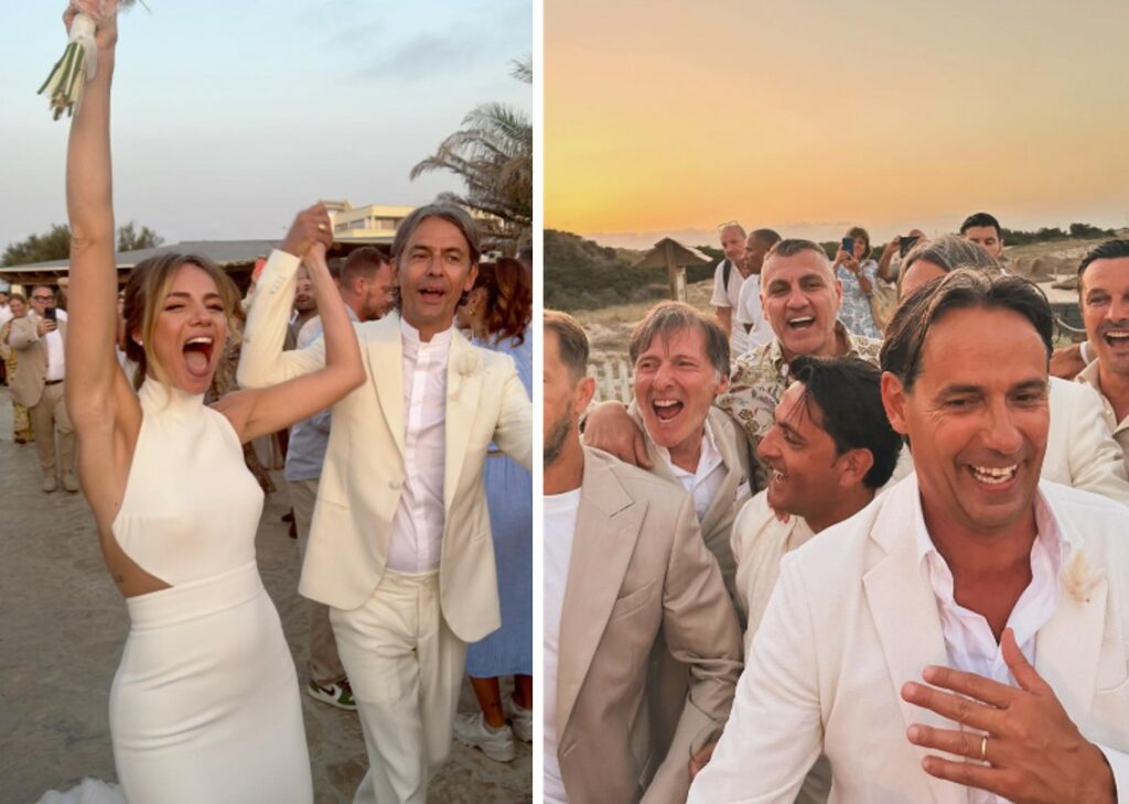 Filippo Inzaghi ha sposato la madre dei suoi figli Angela Robusti a Formentera, matrimonio in 'total white' con ospiti vip: prime foto Filippo Inzaghi ha sposato la madre dei suoi figli Angela Robusti a Formentera, matrimonio in 'total white' con ospiti vip: prime foto