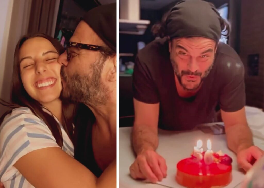 Francesco Renga compie 56 anni, il gesto dei figli gli scalda il cuore: Jolanda e Leonardo gli regalano una piccola torta con candeline