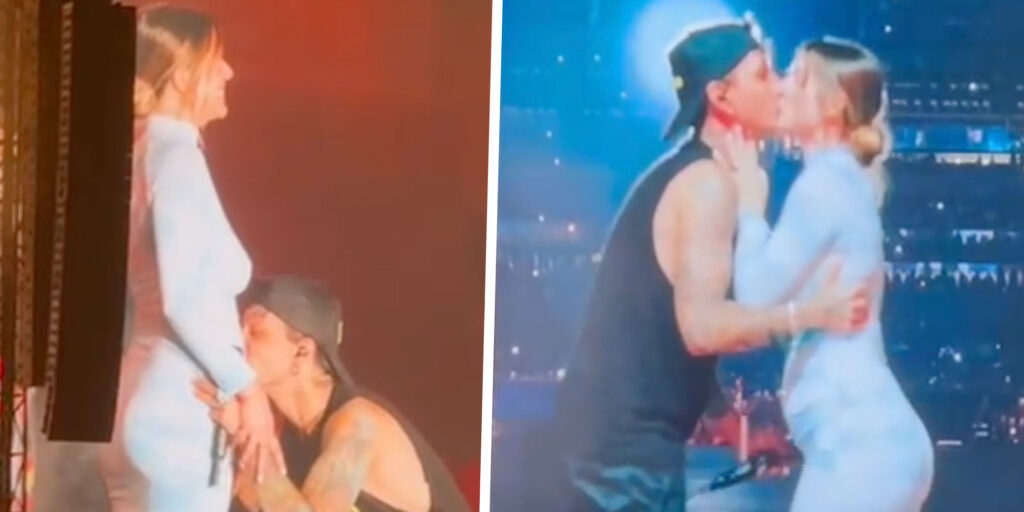 Ultimo annuncia finalmente di aspettare un figlio! La fidanzata Jacqueline sale sul palco a Roma, lui le bacia il pancione: guarda Ultimo annuncia finalmente di aspettare un figlio! La fidanzata Jacqueline sale sul palco a Roma, lui le bacia il pancione: guarda