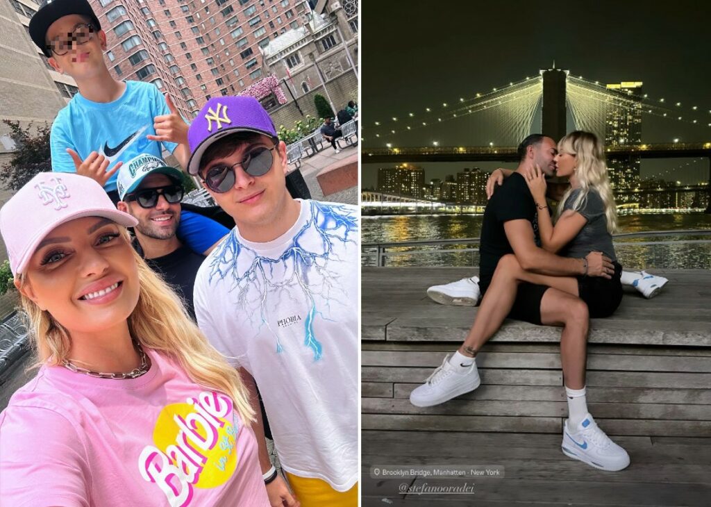 Manila Nazzaro e il neo marito Stefano Oradei a New York con i figli di lei: luna di miele in famiglia allargata, foto Manila Nazzaro e il neo marito Stefano Oradei a New York con i figli di lei: luna di miele in famiglia allargata, foto