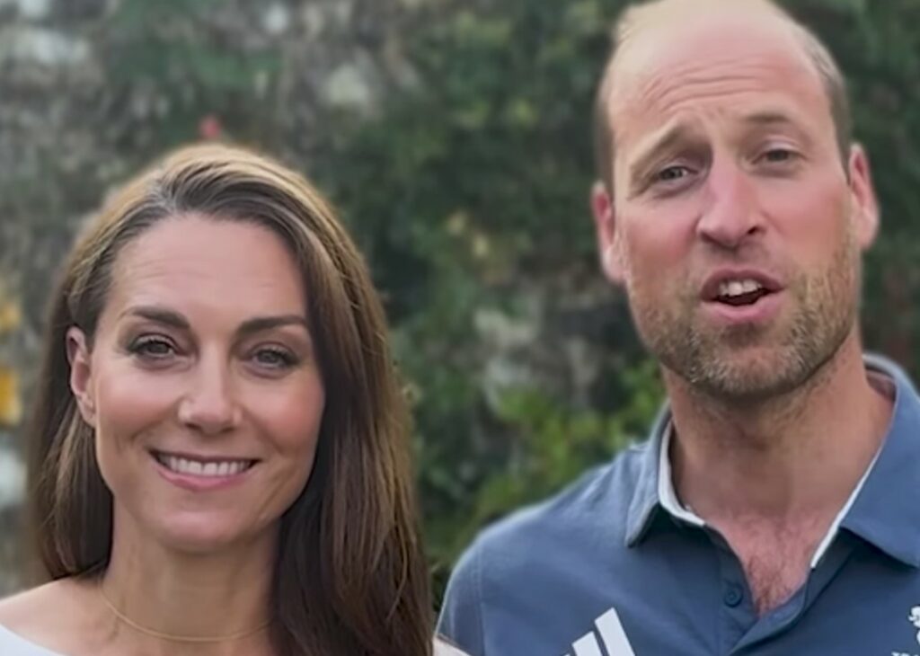 Il Principe William appare in video con un nuovo look: barbetta incolta nella clip registrata con la moglie Kate dalle vacanze estive