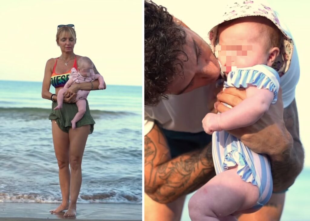 Andreas Muller e Veronica Peparini, estate magica con le gemelline Penelope e Ginevra: alba al mare Andreas Muller e Veronica Peparini, estate magica con le gemelline Penelope e Ginevra: alba al mare