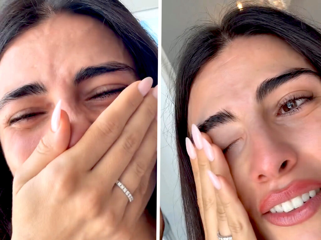 Giulia Salemi piange dal ridere vedendo la sua paparazzata Giulia Salemi piange dal ridere vedendo la sua paparazzata