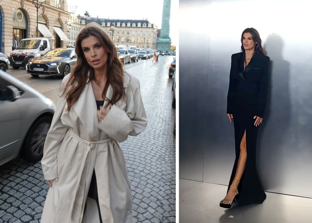 Elisabetta Canalis vola a Parigi per la Fashion Week Elisabetta Canalis vola a Parigi per la Fashion Week