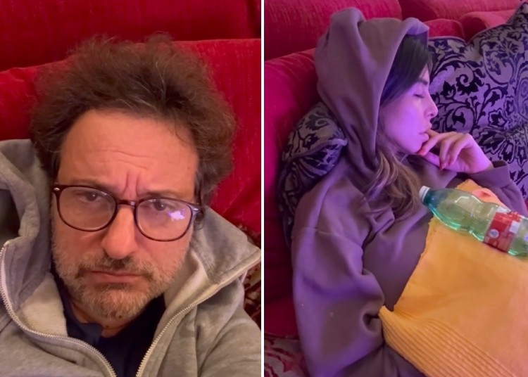 Leonardo Pieraccioni mostra la sua fidanzata mentre dorme Leonardo Pieraccioni mostra la sua fidanzata mentre dorme