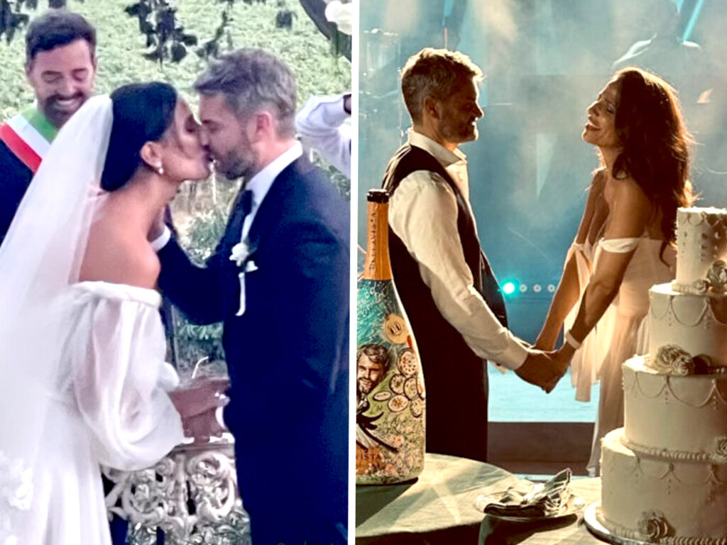 Le foto del romanticissimo matrimonio di Roberta Morise e lo chef Enrico Bertolini in Toscana Le foto del romanticissimo matrimonio di Roberta Morise e lo chef Enrico Bertolini in Toscana