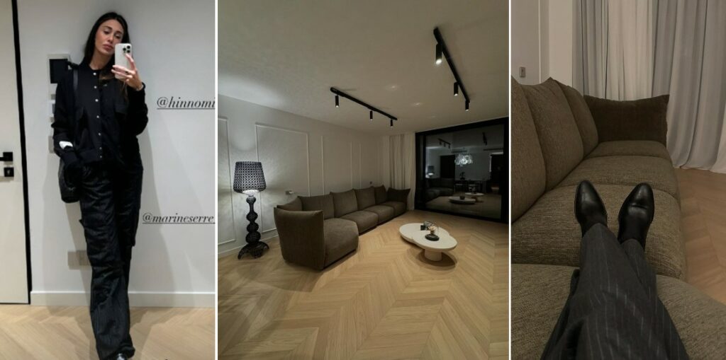 Belen Rodriguez mostra le prime immagini del sua nuova casa milanese, un appartamento appena costruito nel quartiere dei vip: guarda