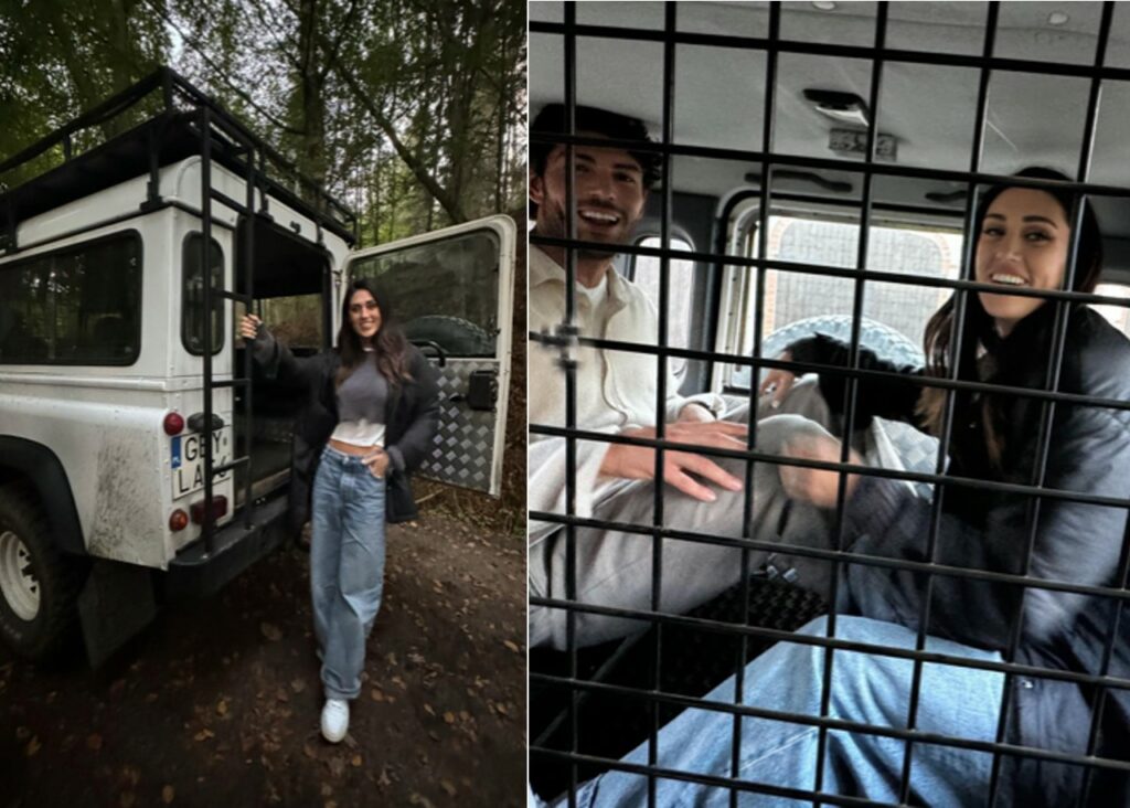 Cecilia Rodriguez e Ignazio Moser volano in Polonia tra boschi e cavalli Cecilia Rodriguez e Ignazio Moser volano in Polonia tra boschi e cavalli