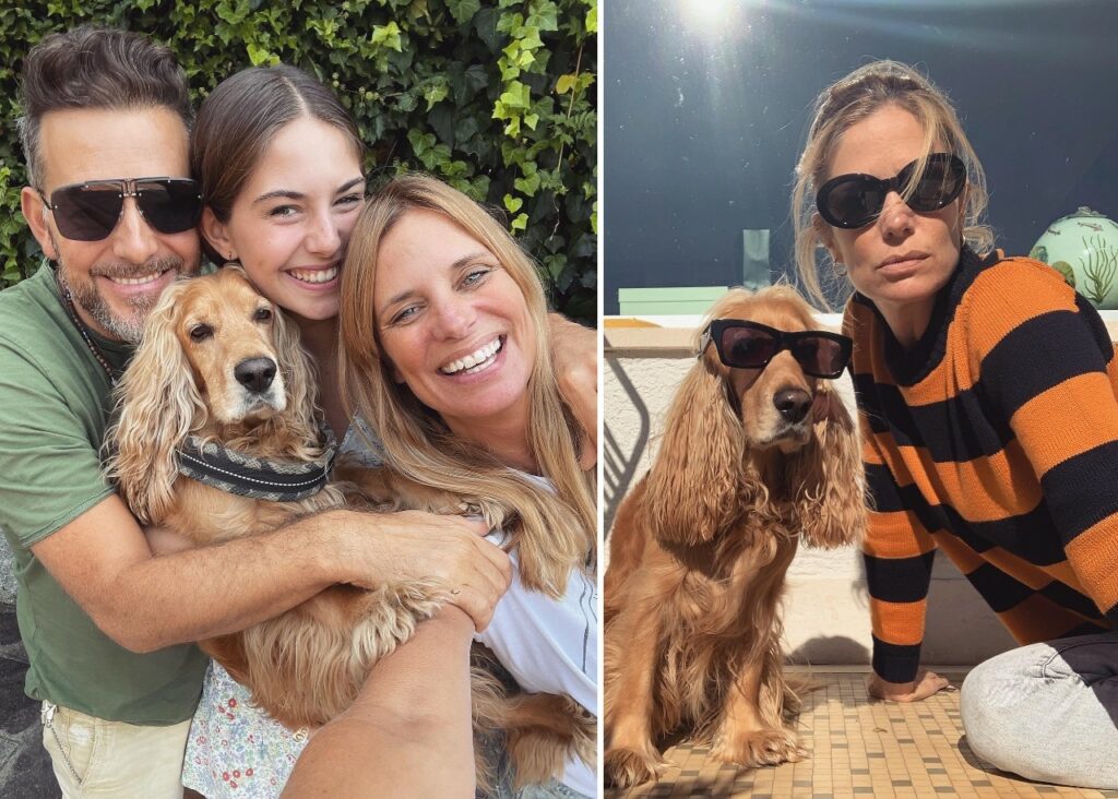 Filippa Lagerback e Daniele Bossari festeggiano 10 anni del loro cane Whisky Filippa Lagerback e Daniele Bossari festeggiano 10 anni del loro cane Whisky
