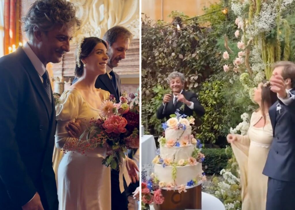 Si sposa la 'figliastra', Fiorello l'accompagna all'altare col padre biologico e poi diventa intrattenitore della festa di nozze: guarda