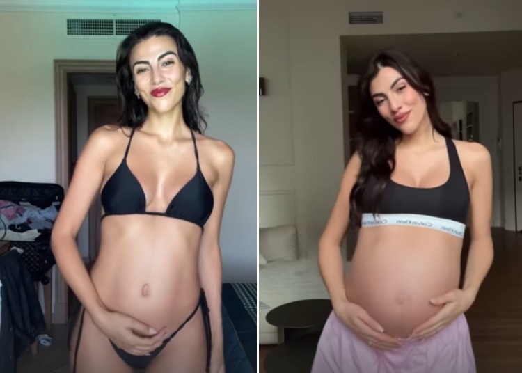 Giulia Salemi mostra emozionata l'evoluzione del pancione arrivata al settimo mese Giulia Salemi mostra emozionata l'evoluzione del pancione arrivata al settimo mese