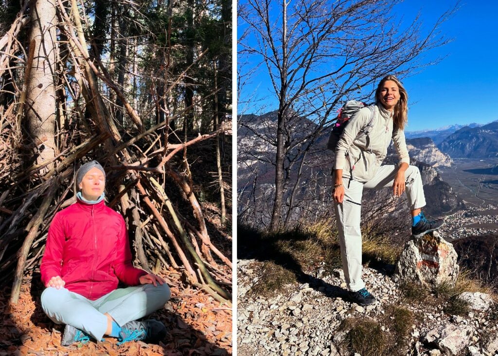 Martina Colombari si ricarica in montagna prima delle feste
