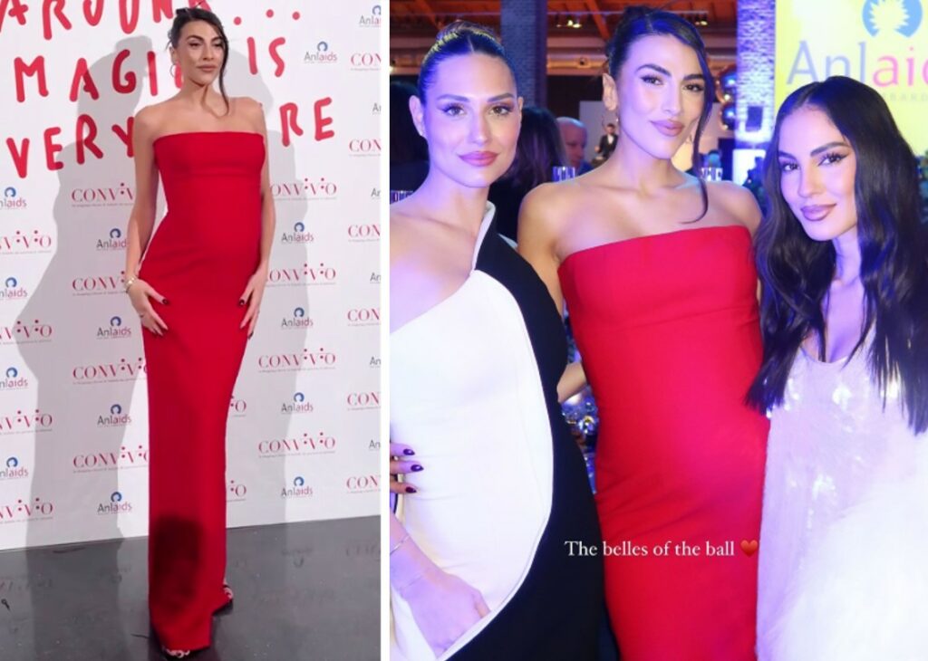 Giulia Salemi mostra il pancione elegantissima in rosso all'evento Convivio a Milano: ci sono anche tante altre vip, foto Giulia Salemi mostra il pancione elegantissima in rosso all'evento Convivio a Milano: ci sono anche tante altre vip, foto