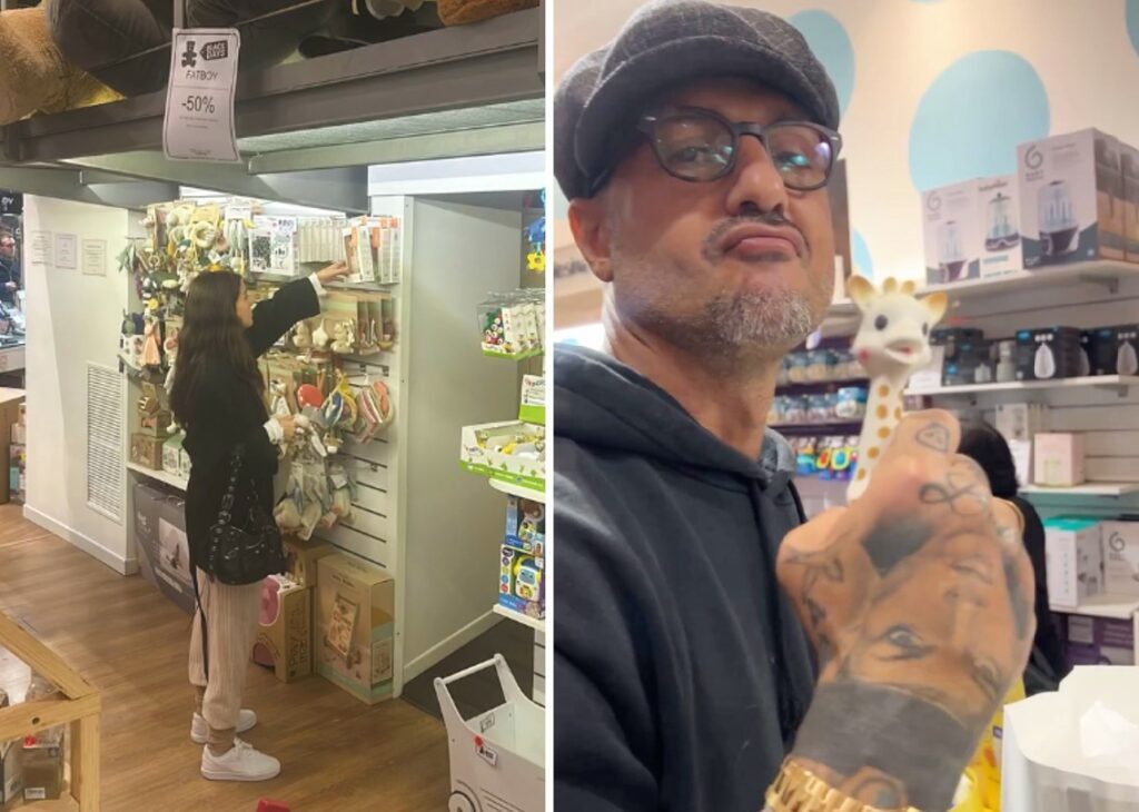 Fabrizio Corona e Sara Barbieri si preparano all'arrivo del figlio Thiago: shopping nel negozio per bambini a un mese dal parto Fabrizio Corona e Sara Barbieri si preparano all'arrivo del figlio Thiago: shopping nel negozio per bambini a un mese dal parto