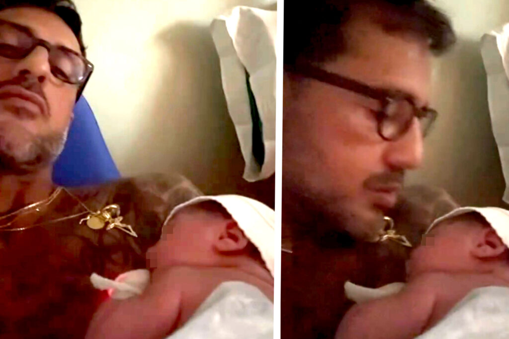 E’ nato il secondo figlio di Fabrizio Corona: le prime tenere immagini