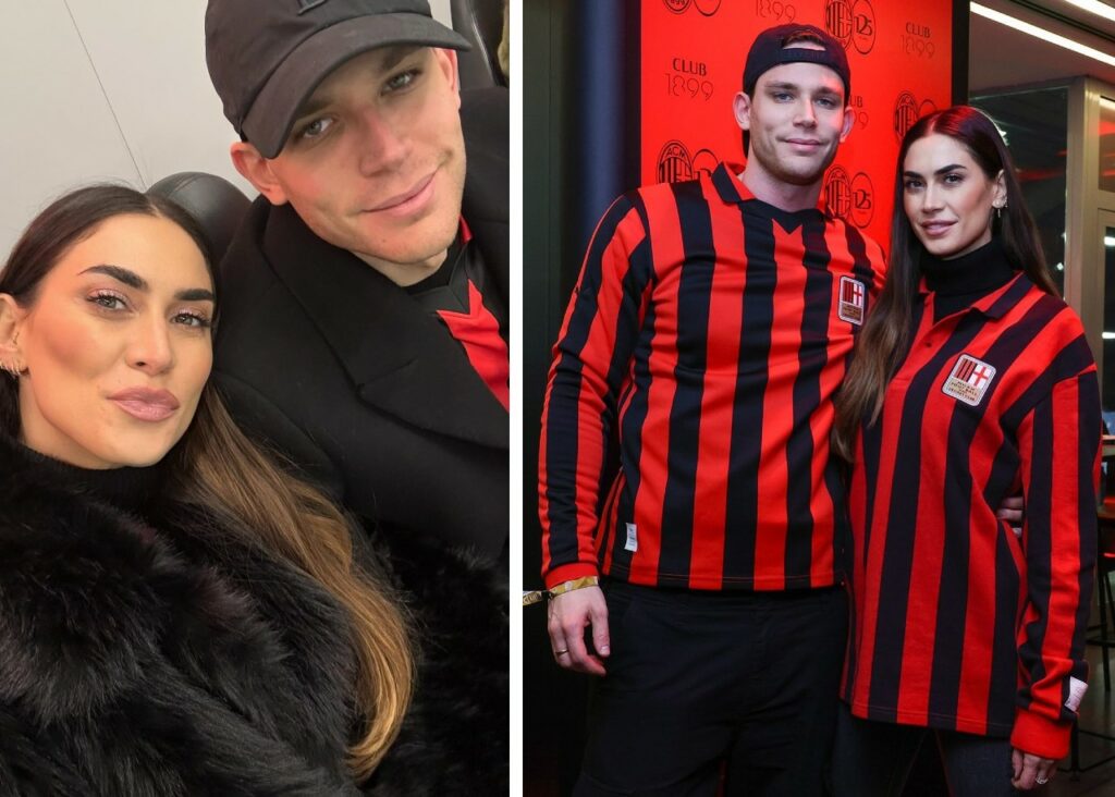 Melissa Satta e Carlo Beretta uniti anche dalla passione per il Milan