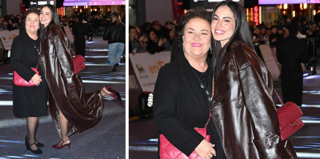 Giulia De Lellis e la mamma del fidanzato Tony Effe insieme a Sanremo: con la ''suocera'' c’è armonia, foto Giulia De Lellis e la mamma del fidanzato Tony Effe insieme a Sanremo: con la ''suocera'' c’è armonia, foto