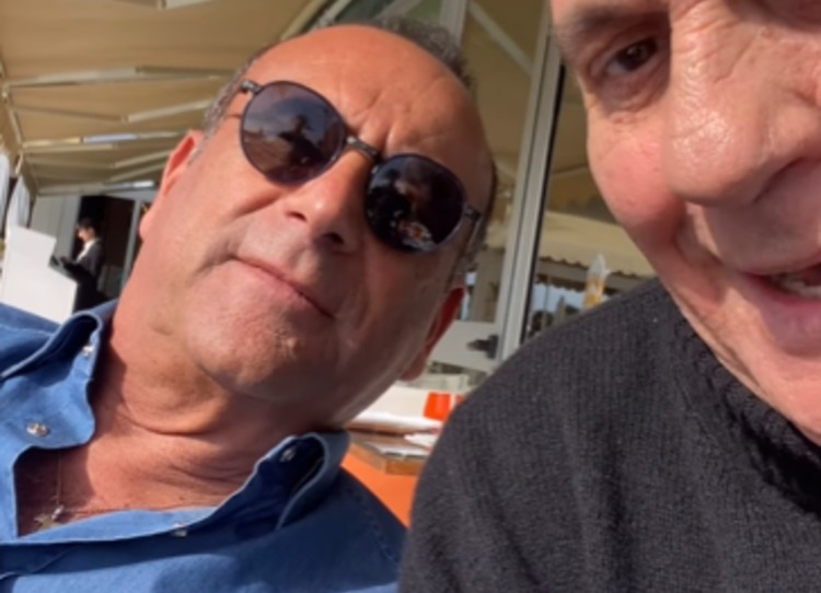 Dopo la fine del Festival di Sanremo Carlo Conti si rilassa con Giorgio Panariello Dopo la fine del Festival di Sanremo Carlo Conti si rilassa con Giorgio Panariello
