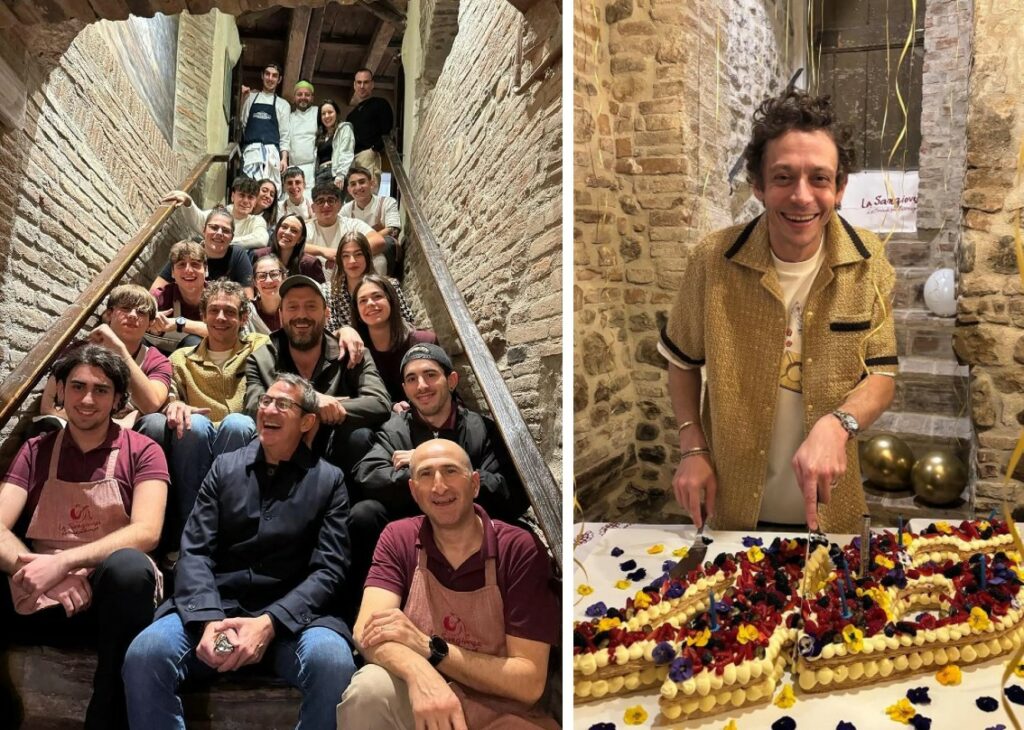 Le foto del compleanno di Valentino Rossi nell'osteria romagnola con Cesare Cremonini Le foto del compleanno di Valentino Rossi nell'osteria romagnola con Cesare Cremonini