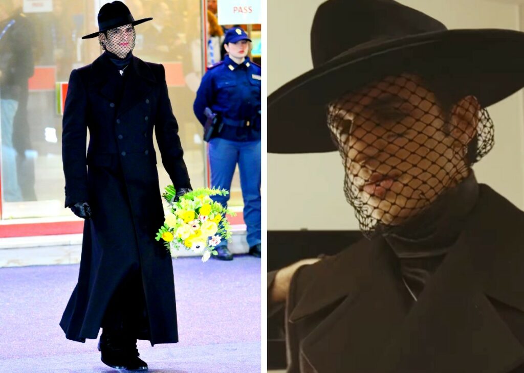 ''Sembra Melania Trump'': Achille Lauro con look eccentrico a Sanremo, le battute si sprecano