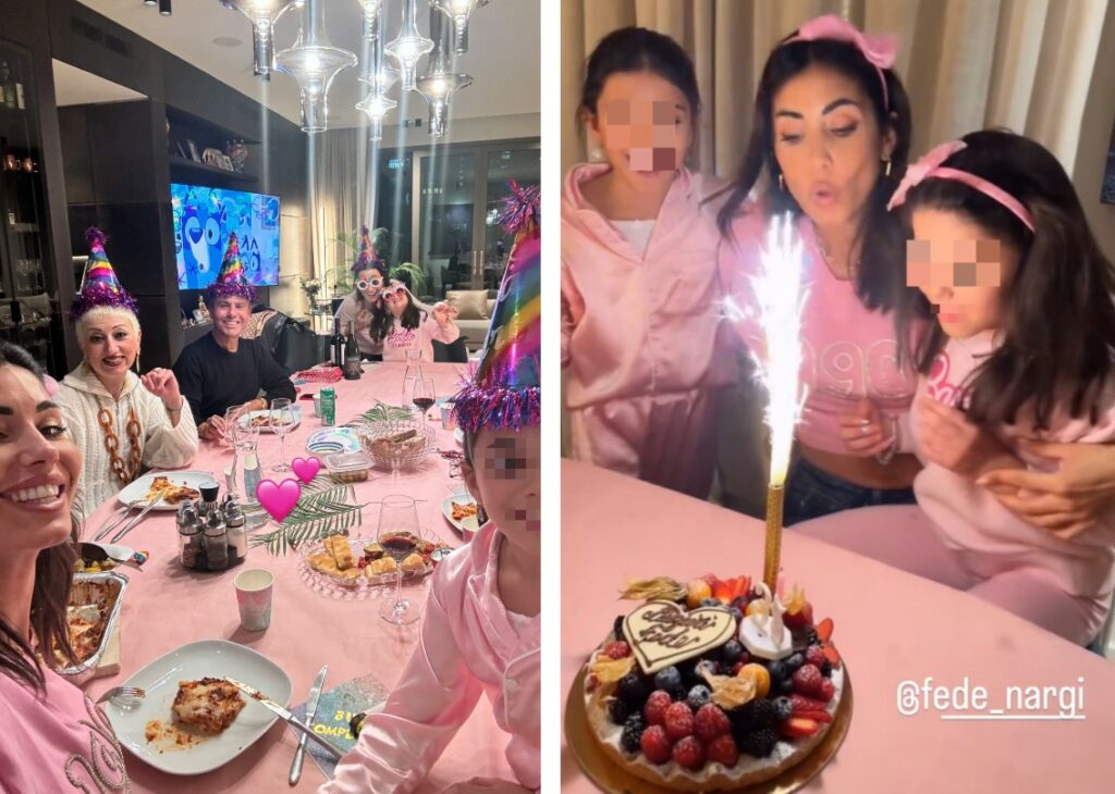 Federica Nargi festeggia 35 anni con un ''pink party'' organizzato dalle sue figlie: guarda Federica Nargi festeggia 35 anni con un ''pink party'' organizzato dalle sue figlie: guarda