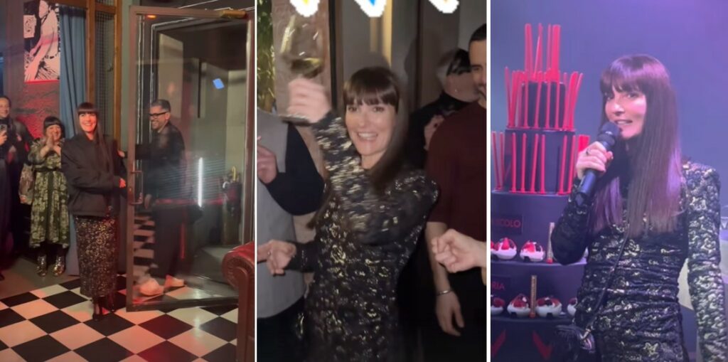 Victoria Cabello, festa a sorpresa a Milano per i 50 anni: tanti vip con la sua stessa frangetta per l’occasione, foto Victoria Cabello, festa a sorpresa a Milano per i 50 anni: tanti vip con la sua stessa frangetta per l’occasione, foto