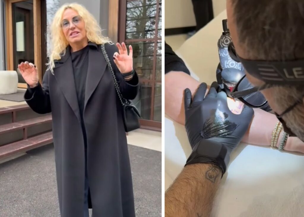 Antonella Clerici fa il primo tatuaggio della sua vita a 61 anni: ecco cos'ha scritto sul braccio, guarda