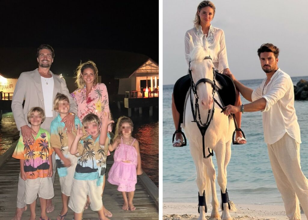 Mariano Di Vaio alle Maldive con tutta la famiglia