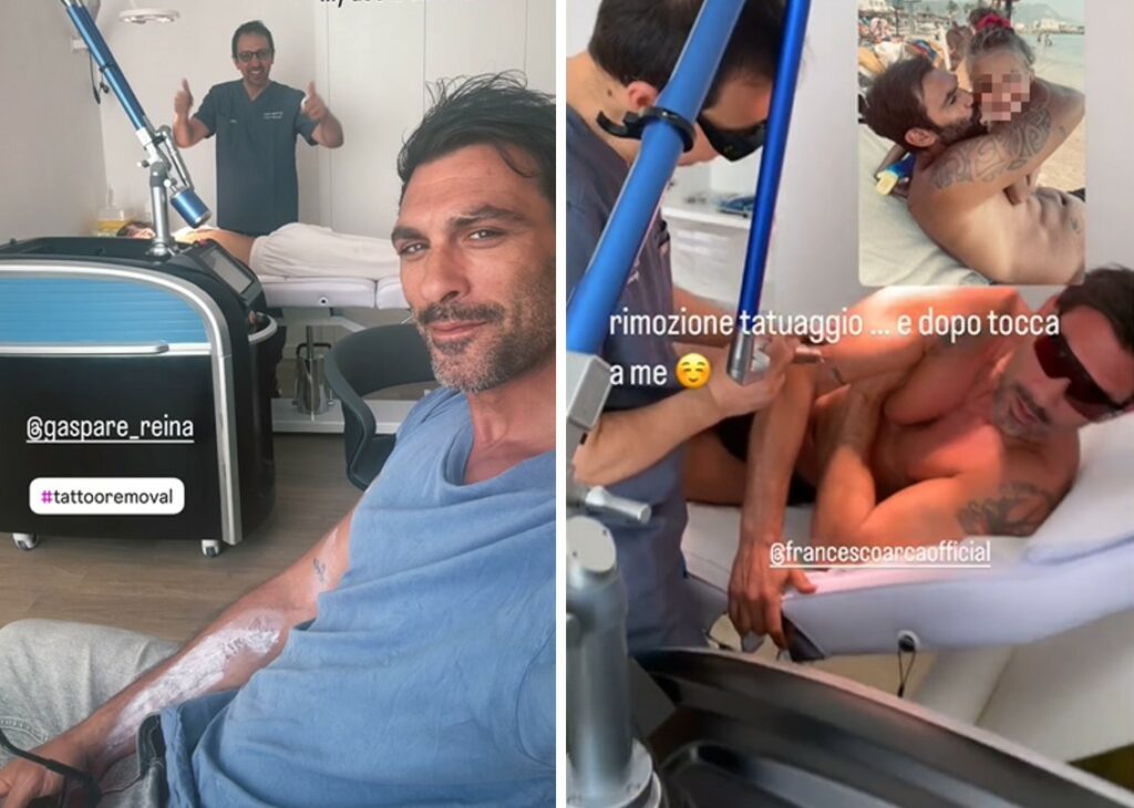 Francesca Arca sta rimuovendo i tatuaggi tribali da 'tronista' che aveva da decenni sul braccio: guarda