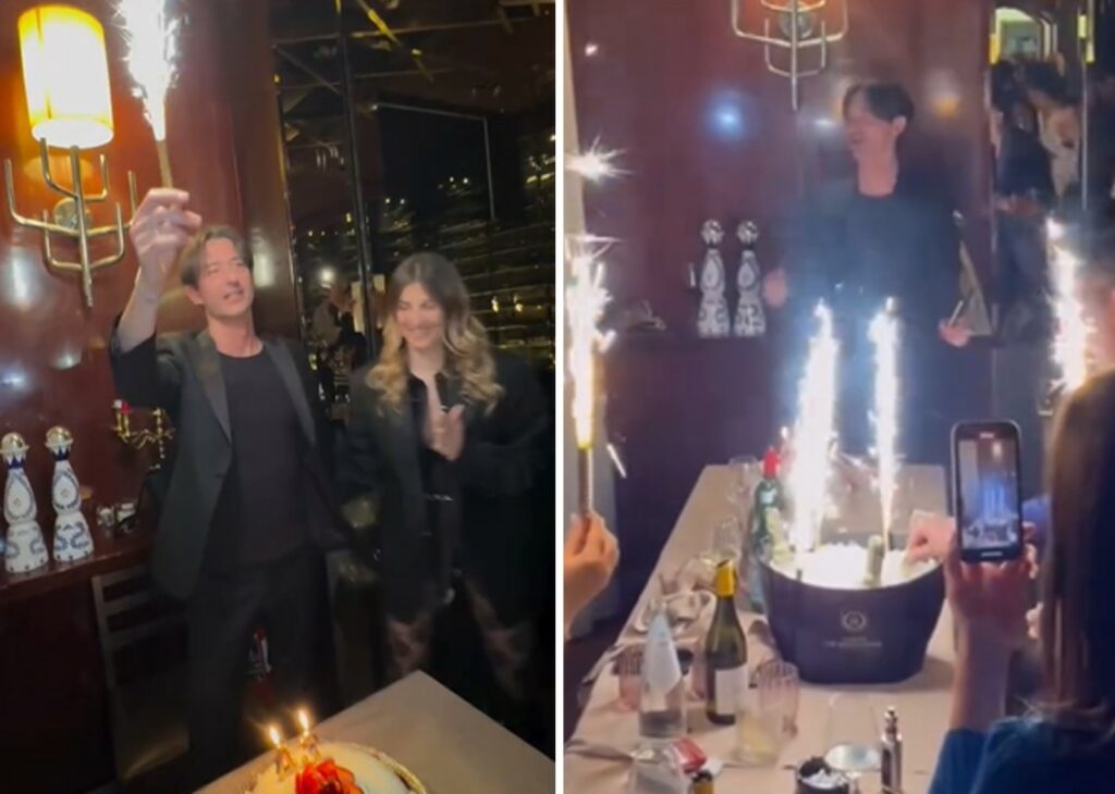 Francesco Oppini festeggia 43 anni con una cena tra amici: baci con la fidanzata Francesca e balli scatenati sulle sedie, guarda Francesco Oppini festeggia 43 anni con una cena tra amici: baci con la fidanzata Francesca e balli scatenati sulle sedie, guarda