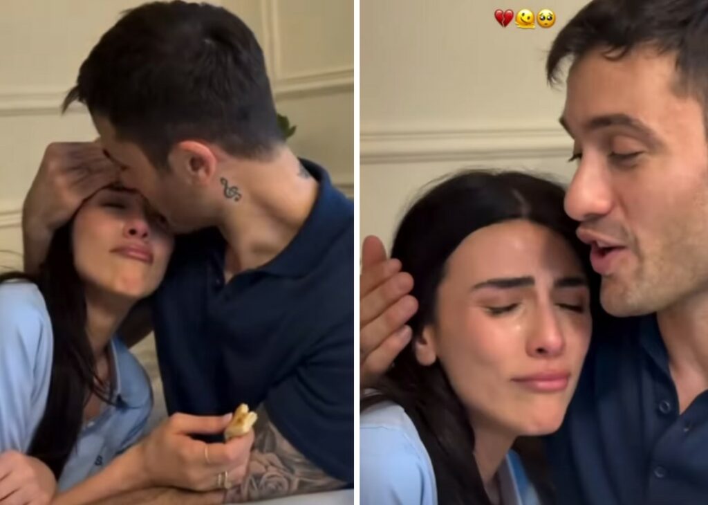 Giulia Salemi saluta in lacrime il compagno Pierpaolo Pretelli che vola in Honduras per l'Isola dei Famosi Giulia Salemi saluta in lacrime il compagno Pierpaolo Pretelli che vola in Honduras per l'Isola dei Famosi