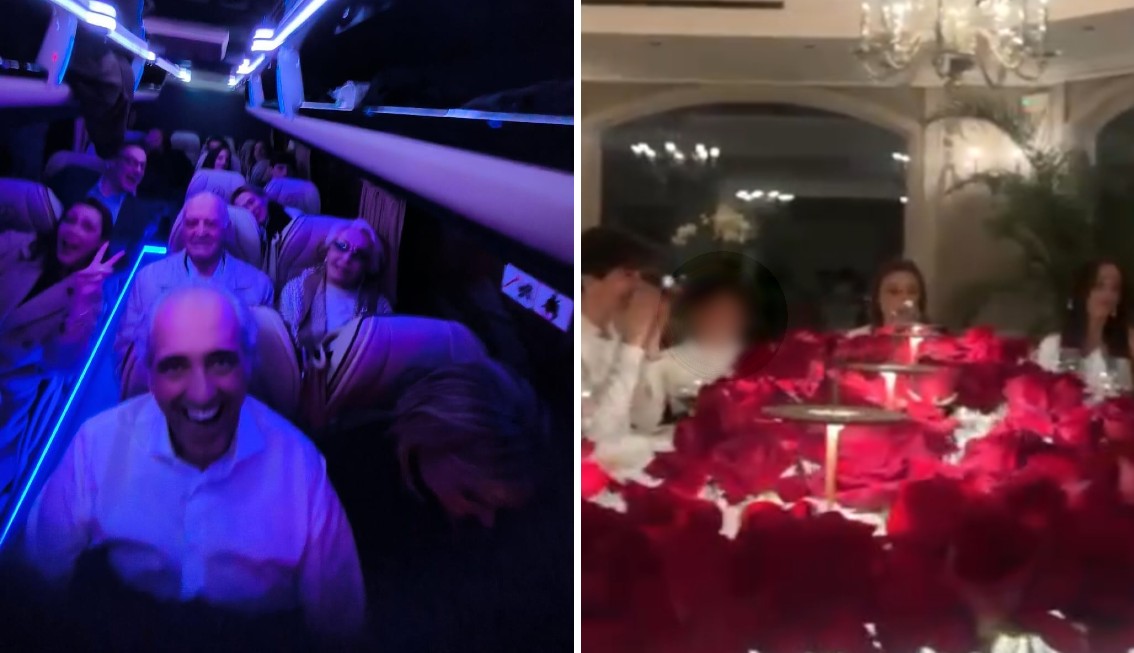 Simona Ventura noleggia un pulmino per festeggiare i 60 anni: le immagini della serata con la famiglia al completo - Gossip.it | News sul Gossip e VIP