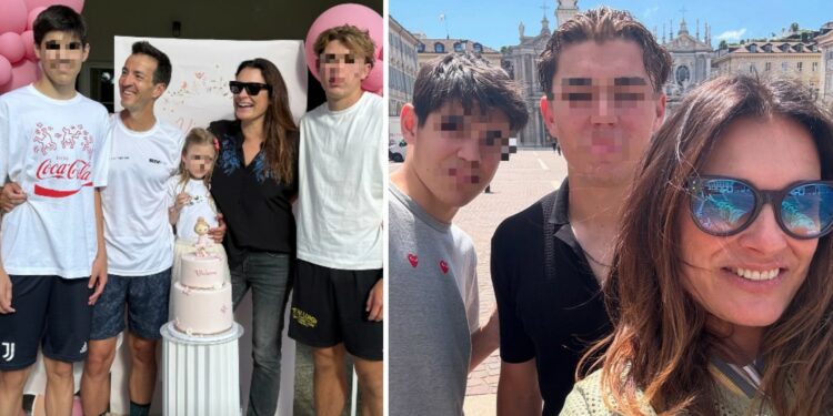 Alena Seredova riunisce tutta la famiglia per il compleanno della figlia, i suoi ragazzi avuti con Buffon sono diventati altissimi! Foto