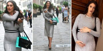 Cecilia Rodriguez paparazzata in centro a Milano col pancione tra un impegno e l'altro: la sorella di Belen iperattiva anche in gravidanza, foto