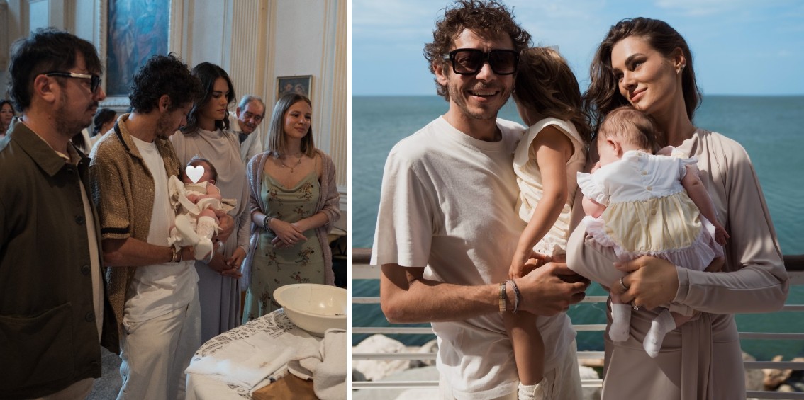 Valentino Rossi e Francesca Sofia Novello festeggiano il battesimo della secondogenita Gabriella con un pranzo elegantissimo al mare in Romagna - Gossip.it | News sul Gossip e VIP