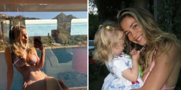 Diletta Leotta fa il primo bagno in mare in Sicilia