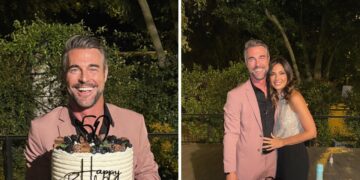 Flavio Montrucchio festeggia 50 anni con un party a Roma