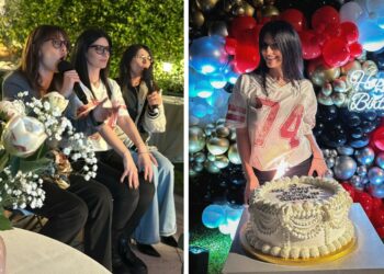 Laura Pausini festeggia 51 anni a Roma con famiglia e amici