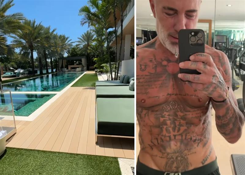 Gianluca Vacchi mostra la sua meravigliosa villa di Miami