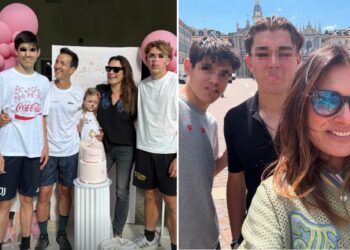 Alena Seredova riunisce tutta la famiglia per il compleanno della figlia, i suoi ragazzi avuti con Buffon sono diventati altissimi! Foto