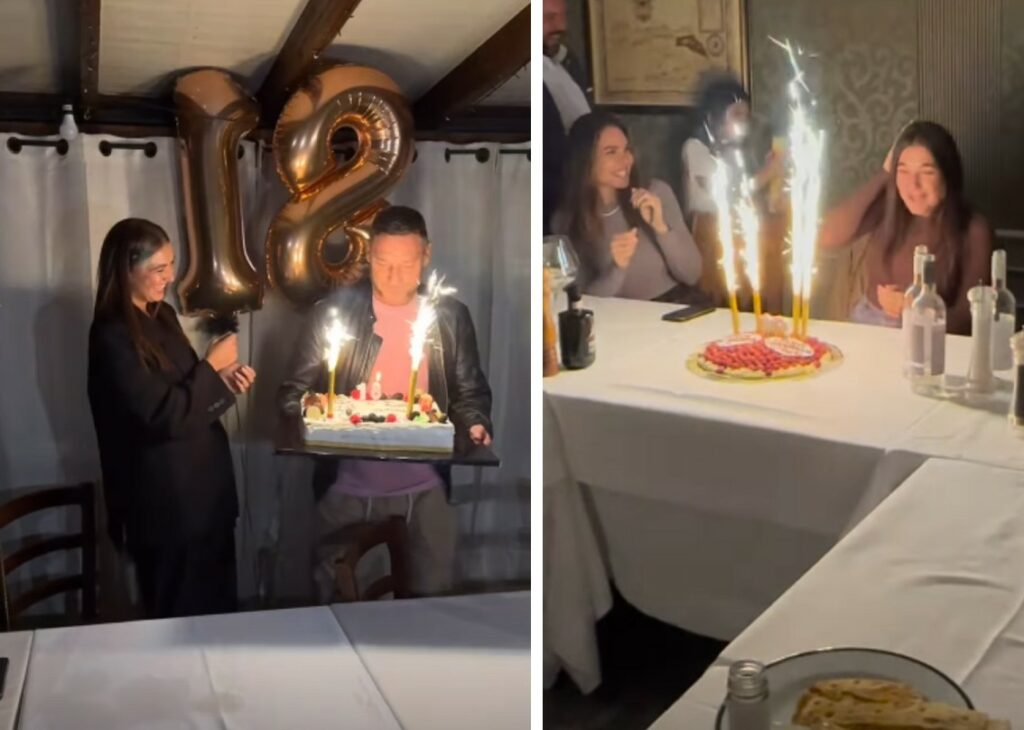 Le foto delle due cene a Roma per i 18 anni di Chanel Totti con papà Francesco Totti e la famiglia di Ilary Blasi Le foto delle due cene a Roma per i 18 anni di Chanel Totti con papà Francesco Totti e la famiglia di Ilary Blasi