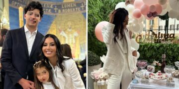 Le foto della comunione a Roma della nipotina di Elisabetta Gregoraci