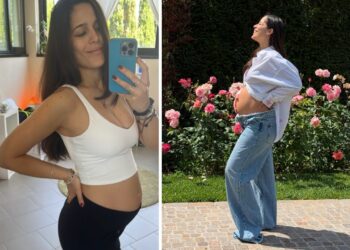 Rebecca Jewel Manenti, primogenita di Heather Parisi, svela il pancione di 5 mesi: avrà una bimba dal compagno Carlo Franceschini, foto