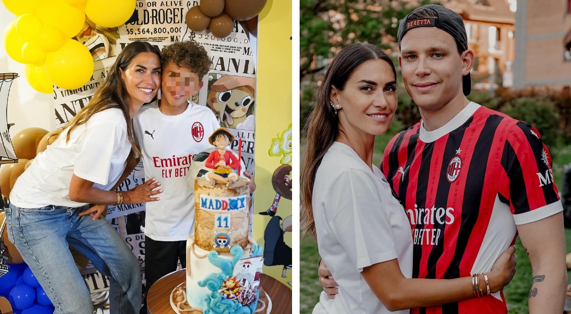 Melissa Satta festeggia gli 11 anni del figlio Maddox con festa a tema Manga, c'è anche il fidanzato Beretta, ormai di famiglia: foto - Gossip.it | News sul Gossip e VIP